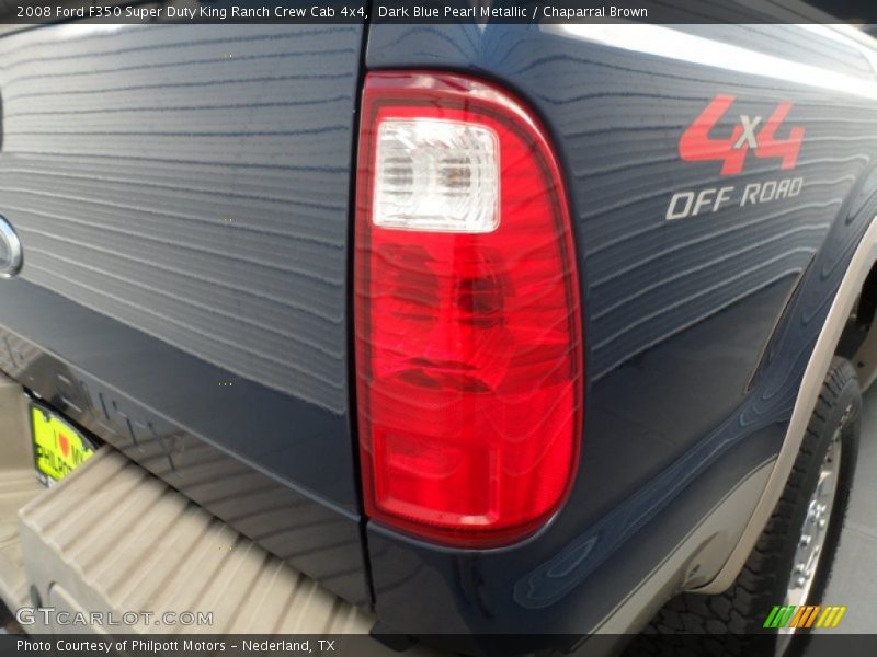 Dark Blue Pearl Metallic / Chaparral Brown 2008 Ford F350 Super Duty King Ranch Crew Cab 4x4