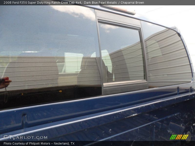 Dark Blue Pearl Metallic / Chaparral Brown 2008 Ford F350 Super Duty King Ranch Crew Cab 4x4