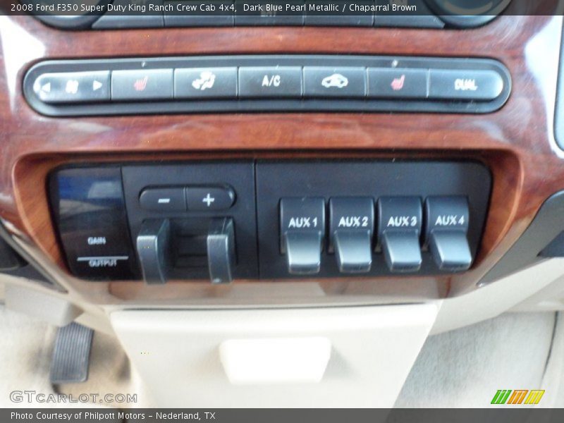 Dark Blue Pearl Metallic / Chaparral Brown 2008 Ford F350 Super Duty King Ranch Crew Cab 4x4