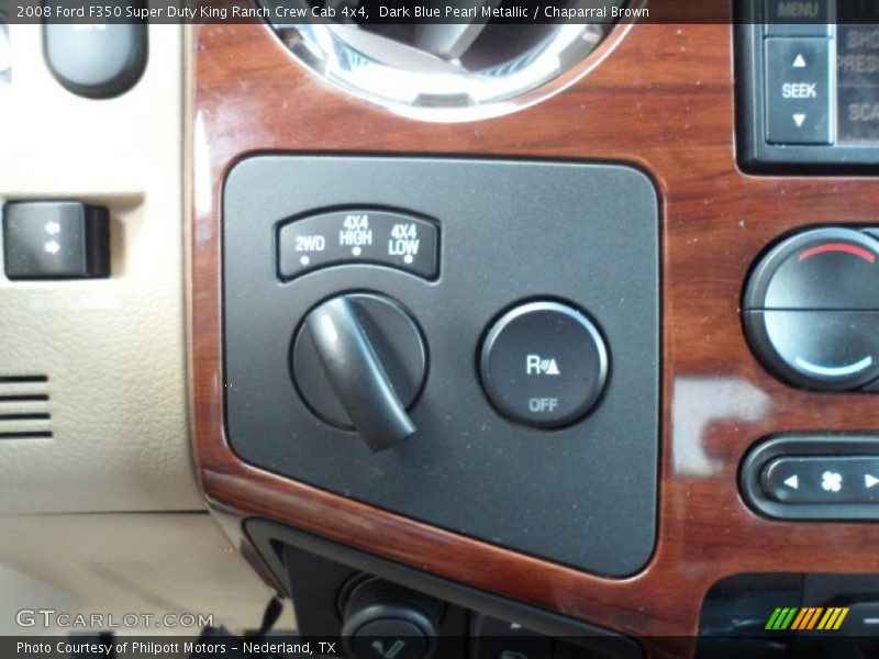 Dark Blue Pearl Metallic / Chaparral Brown 2008 Ford F350 Super Duty King Ranch Crew Cab 4x4