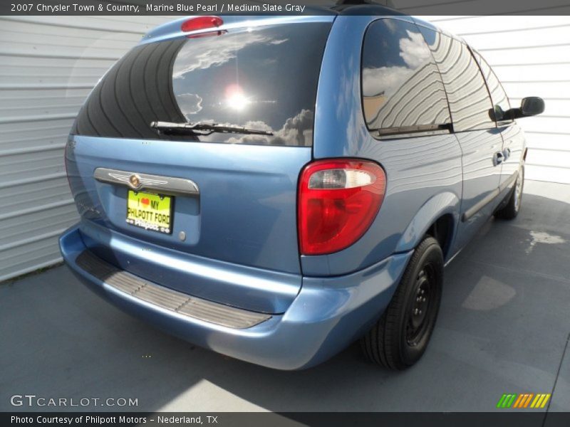 Marine Blue Pearl / Medium Slate Gray 2007 Chrysler Town & Country