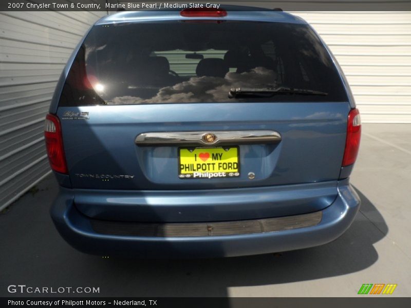 Marine Blue Pearl / Medium Slate Gray 2007 Chrysler Town & Country