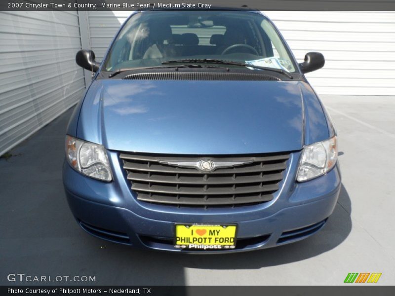 Marine Blue Pearl / Medium Slate Gray 2007 Chrysler Town & Country