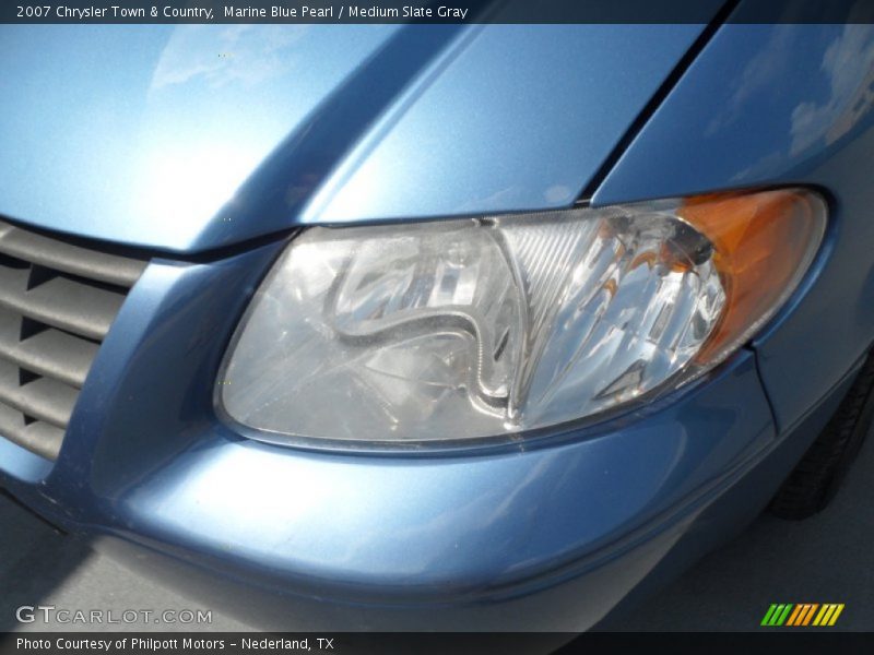 Marine Blue Pearl / Medium Slate Gray 2007 Chrysler Town & Country