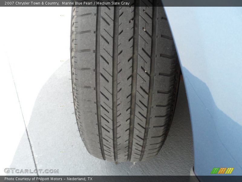 Marine Blue Pearl / Medium Slate Gray 2007 Chrysler Town & Country