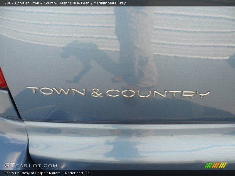 Marine Blue Pearl / Medium Slate Gray 2007 Chrysler Town & Country