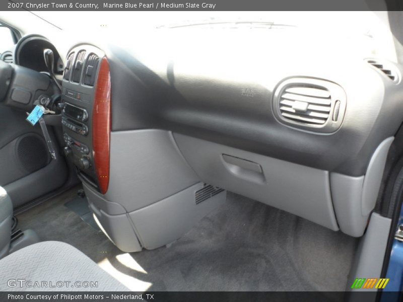 Marine Blue Pearl / Medium Slate Gray 2007 Chrysler Town & Country