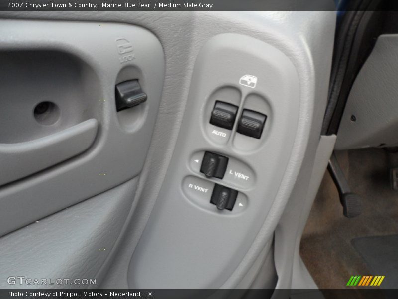 Marine Blue Pearl / Medium Slate Gray 2007 Chrysler Town & Country