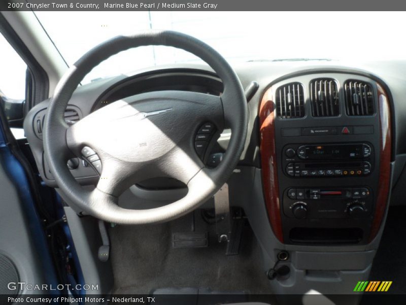 Marine Blue Pearl / Medium Slate Gray 2007 Chrysler Town & Country