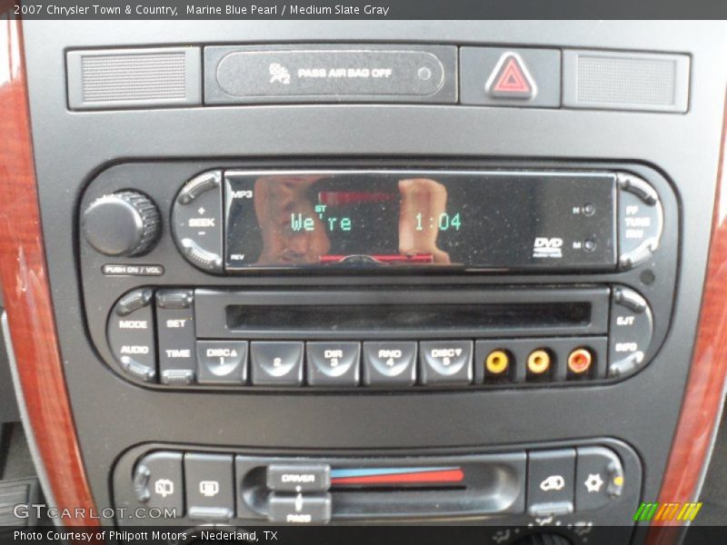 Marine Blue Pearl / Medium Slate Gray 2007 Chrysler Town & Country