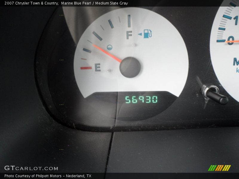 Marine Blue Pearl / Medium Slate Gray 2007 Chrysler Town & Country