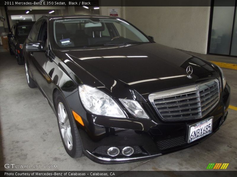Black / Black 2011 Mercedes-Benz E 350 Sedan