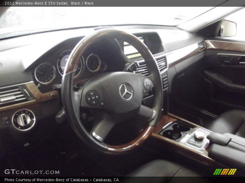 Black / Black 2011 Mercedes-Benz E 350 Sedan