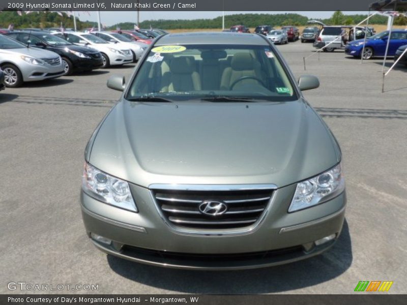 Natural Khaki Green / Camel 2009 Hyundai Sonata Limited V6