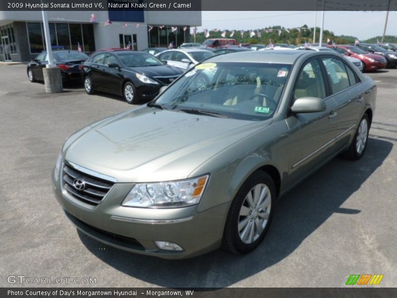 Natural Khaki Green / Camel 2009 Hyundai Sonata Limited V6