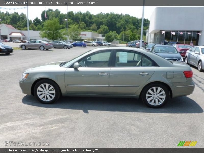 Natural Khaki Green / Camel 2009 Hyundai Sonata Limited V6