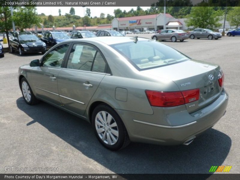 Natural Khaki Green / Camel 2009 Hyundai Sonata Limited V6