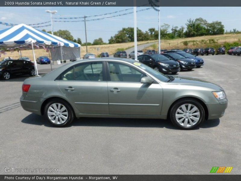 Natural Khaki Green / Camel 2009 Hyundai Sonata Limited V6