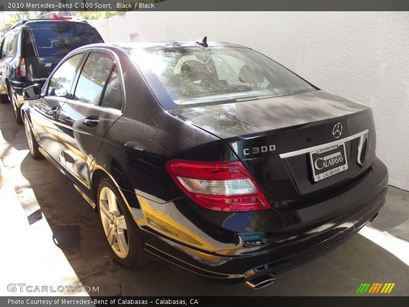 Black / Black 2010 Mercedes-Benz C 300 Sport