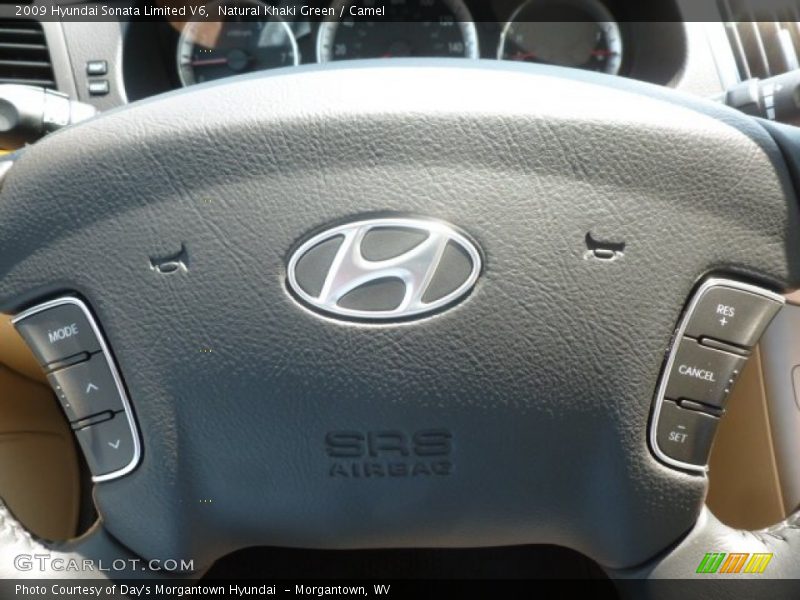 Natural Khaki Green / Camel 2009 Hyundai Sonata Limited V6