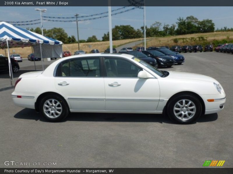 Pearl White / Beige 2008 Kia Amanti