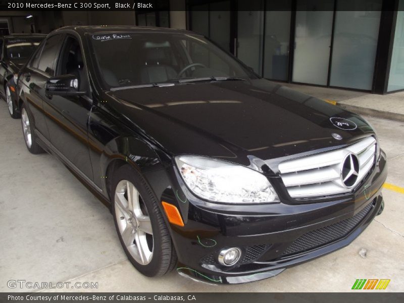 Black / Black 2010 Mercedes-Benz C 300 Sport