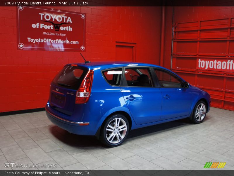 Vivid Blue / Black 2009 Hyundai Elantra Touring