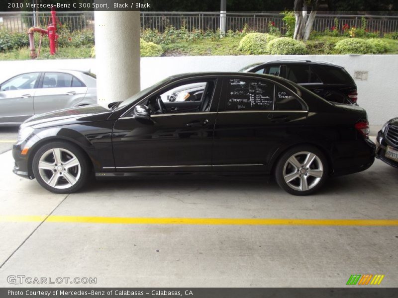 Black / Black 2010 Mercedes-Benz C 300 Sport