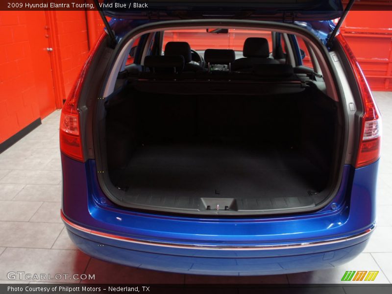Vivid Blue / Black 2009 Hyundai Elantra Touring