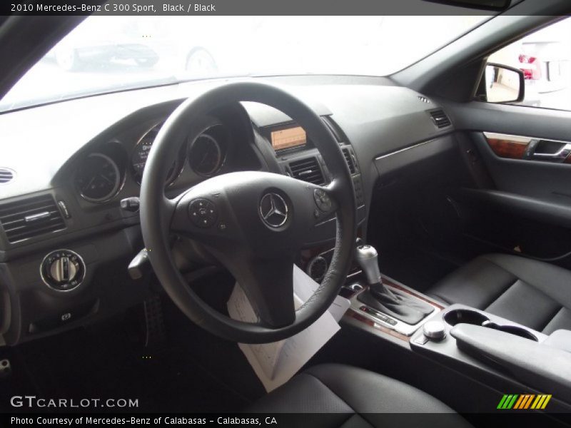 Black / Black 2010 Mercedes-Benz C 300 Sport