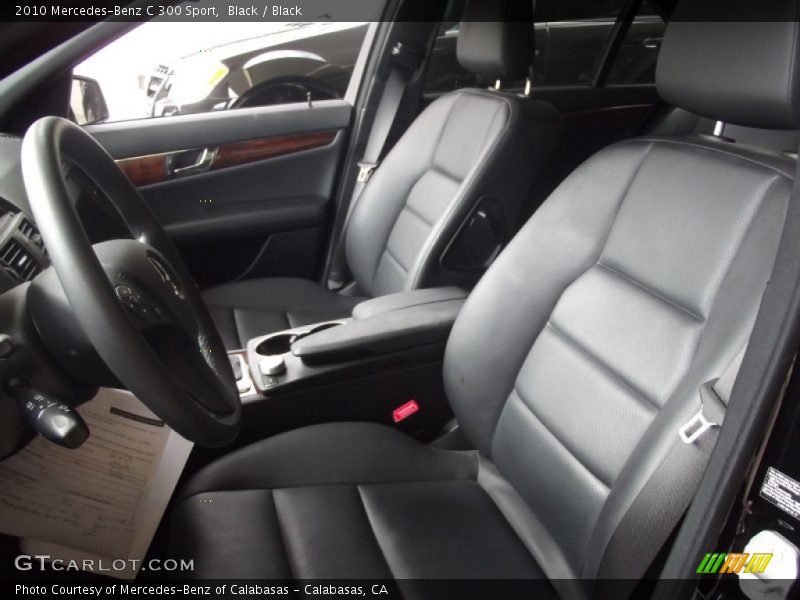 Black / Black 2010 Mercedes-Benz C 300 Sport