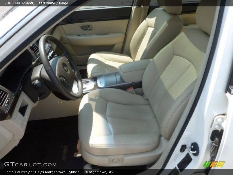 Pearl White / Beige 2008 Kia Amanti