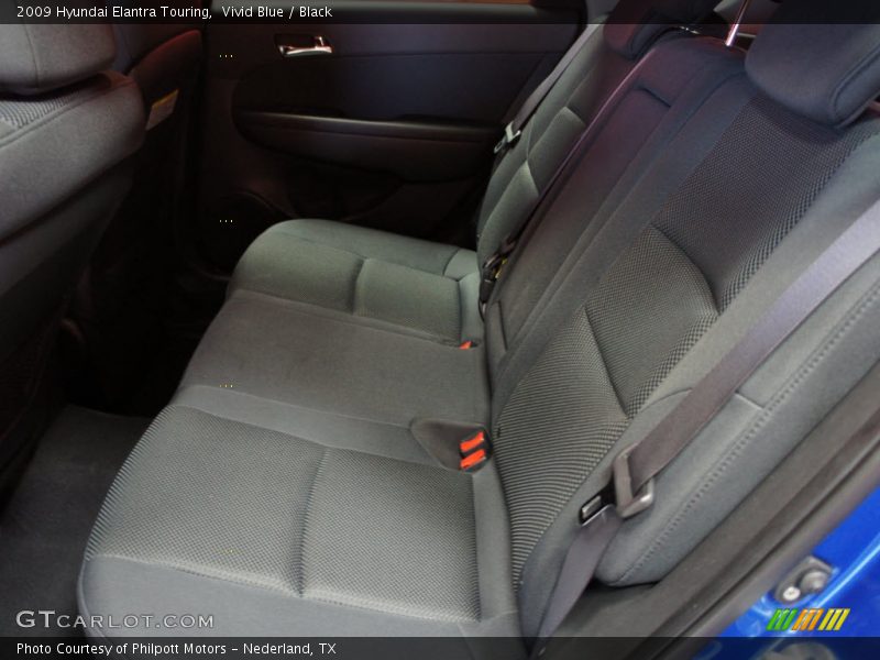 Vivid Blue / Black 2009 Hyundai Elantra Touring