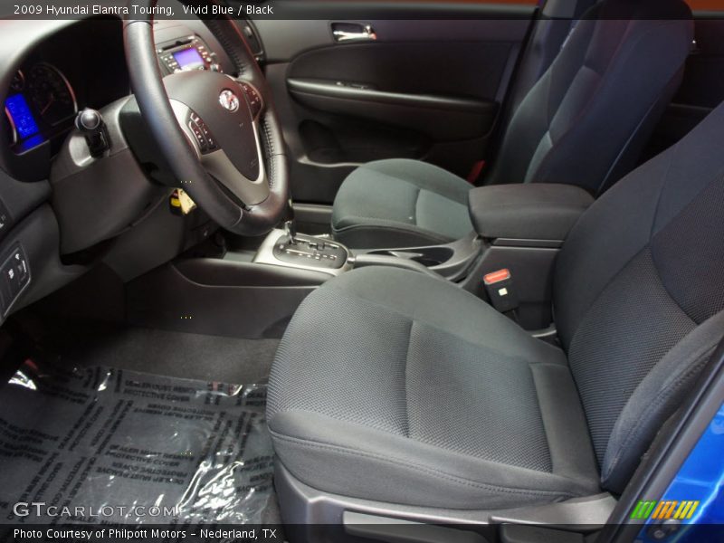 Vivid Blue / Black 2009 Hyundai Elantra Touring
