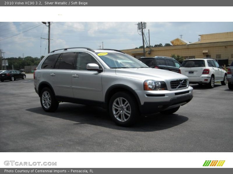 Silver Metallic / Soft Beige 2010 Volvo XC90 3.2