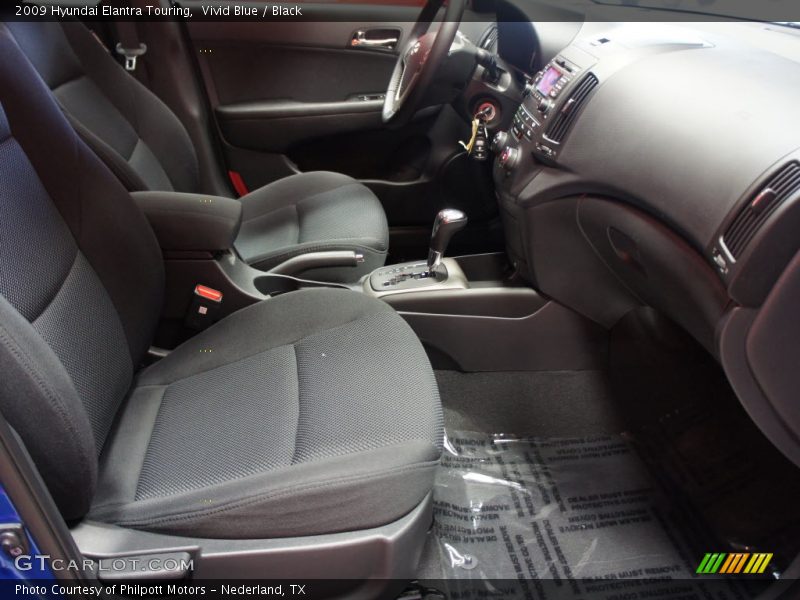 Vivid Blue / Black 2009 Hyundai Elantra Touring