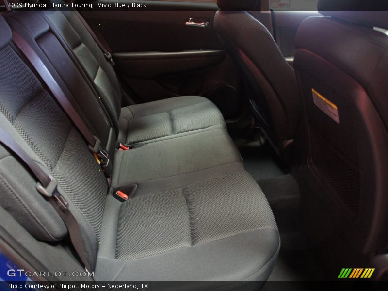 Vivid Blue / Black 2009 Hyundai Elantra Touring