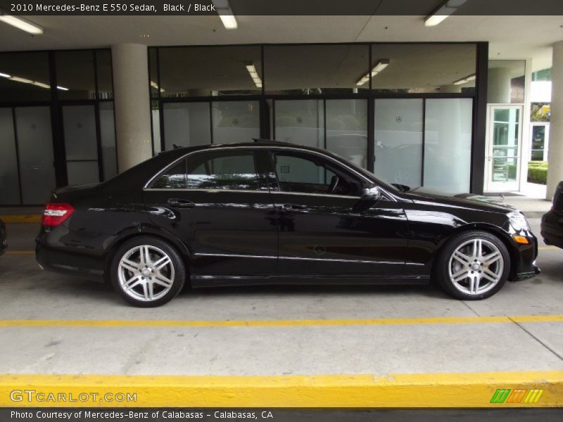 Black / Black 2010 Mercedes-Benz E 550 Sedan