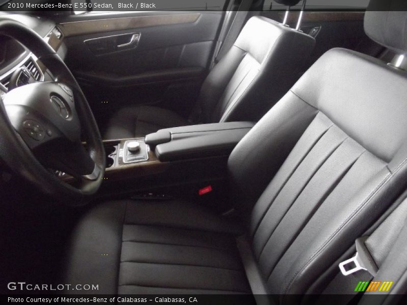 Black / Black 2010 Mercedes-Benz E 550 Sedan