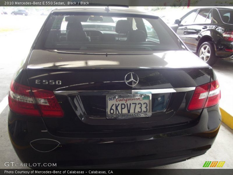 Black / Black 2010 Mercedes-Benz E 550 Sedan