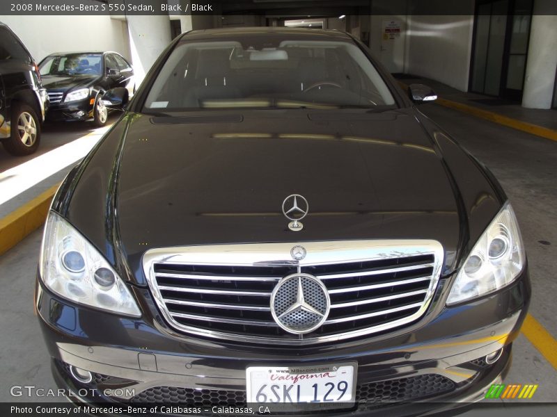 Black / Black 2008 Mercedes-Benz S 550 Sedan