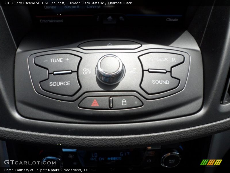 Controls of 2013 Escape SE 1.6L EcoBoost