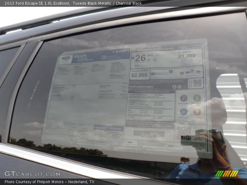 Tuxedo Black Metallic / Charcoal Black 2013 Ford Escape SE 1.6L EcoBoost