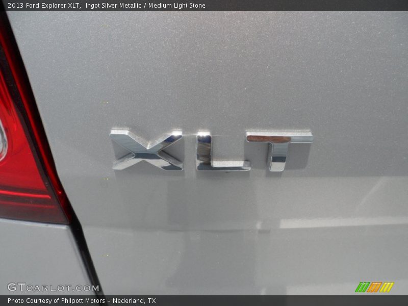 Ingot Silver Metallic / Medium Light Stone 2013 Ford Explorer XLT
