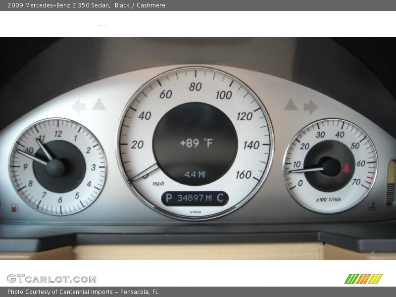 Black / Cashmere 2009 Mercedes-Benz E 350 Sedan