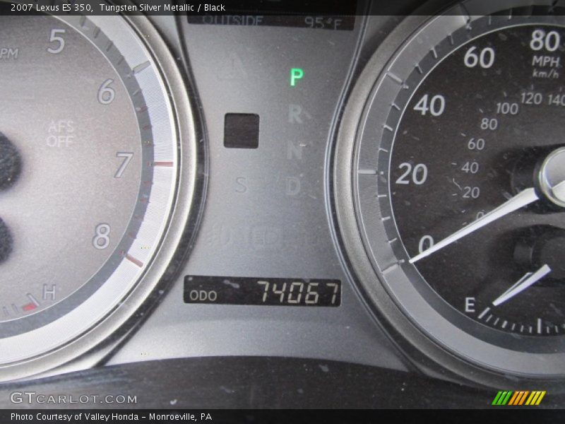 Tungsten Silver Metallic / Black 2007 Lexus ES 350