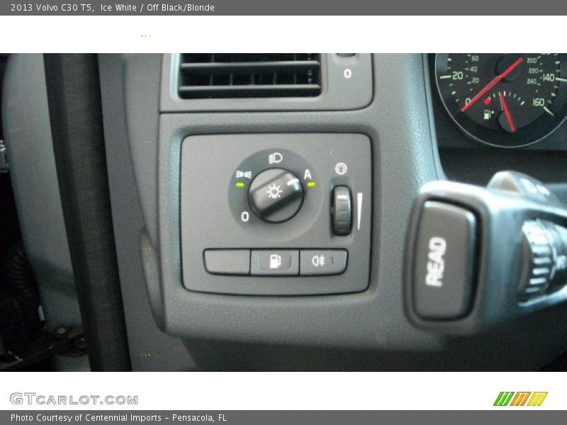 Ice White / Off Black/Blonde 2013 Volvo C30 T5