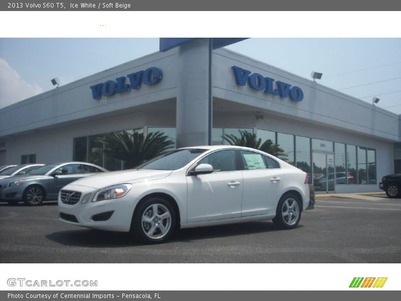 Ice White / Soft Beige 2013 Volvo S60 T5