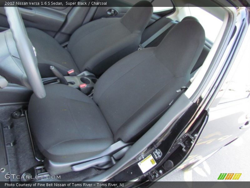 Super Black / Charcoal 2012 Nissan Versa 1.6 S Sedan