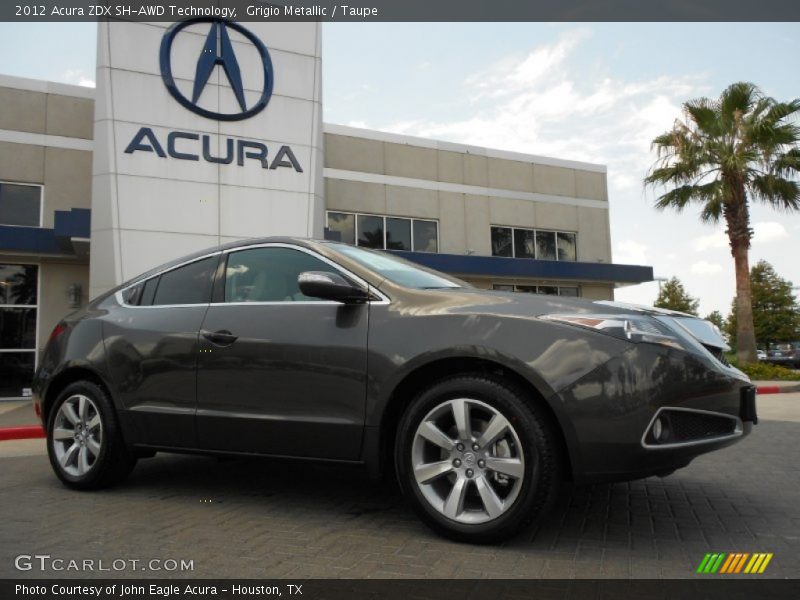 Grigio Metallic / Taupe 2012 Acura ZDX SH-AWD Technology